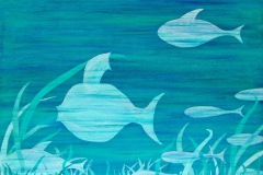 Beneath The Sea-16x20-acrylic on canvas-Regina  Petrecca