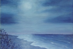 Blue Moon-8x10-acrylic on canvas- ReginaPetrecca