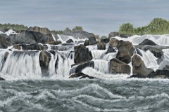 Great Falls of the Potomac-15x30-acrylic on canvas-Regina Petrecca