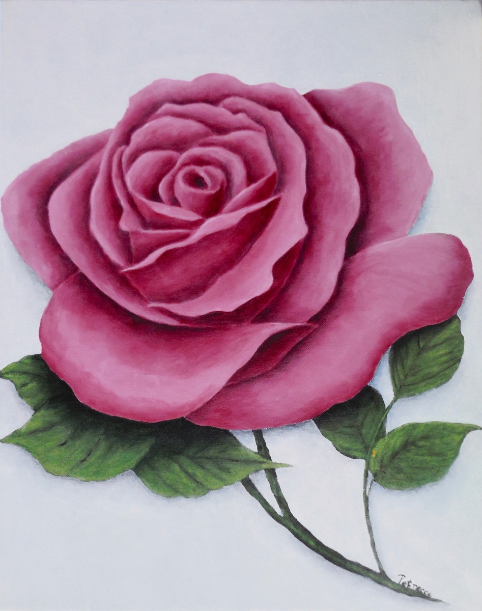 English Rose-16x20-acrylic on canvas-Regina Petrecca