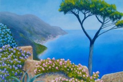 Amalfi Coast, View From Ravello-16x20-acrylic on canvas-Regina Petrecca